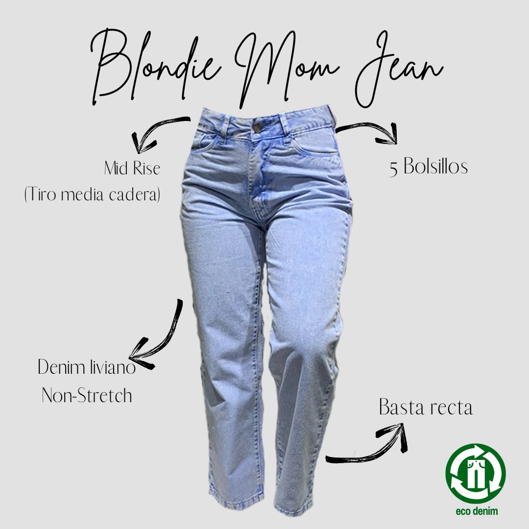 "BLONDIE" MOM JEAN TONO CELESTE ACID