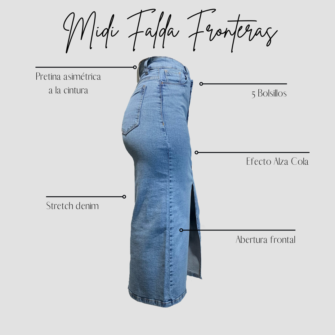 MIDI FALDA FRONTERAS