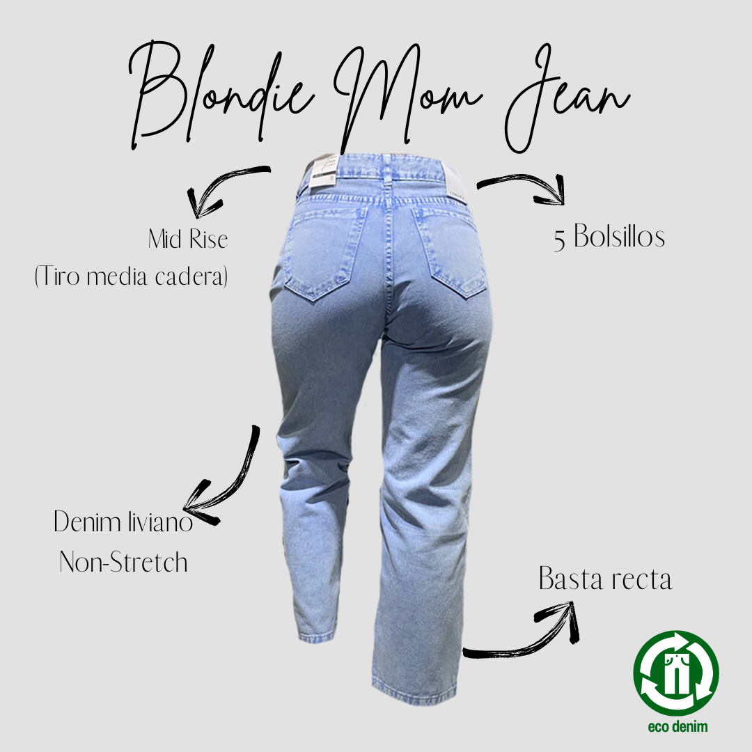 "BLONDIE" MOM JEAN TONO CELESTE ACID