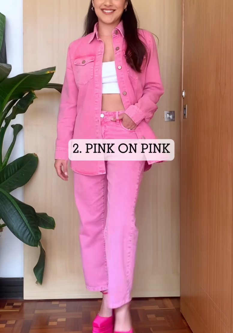 "BLONDIE" Sobrecamisa Tono Rosa Acid