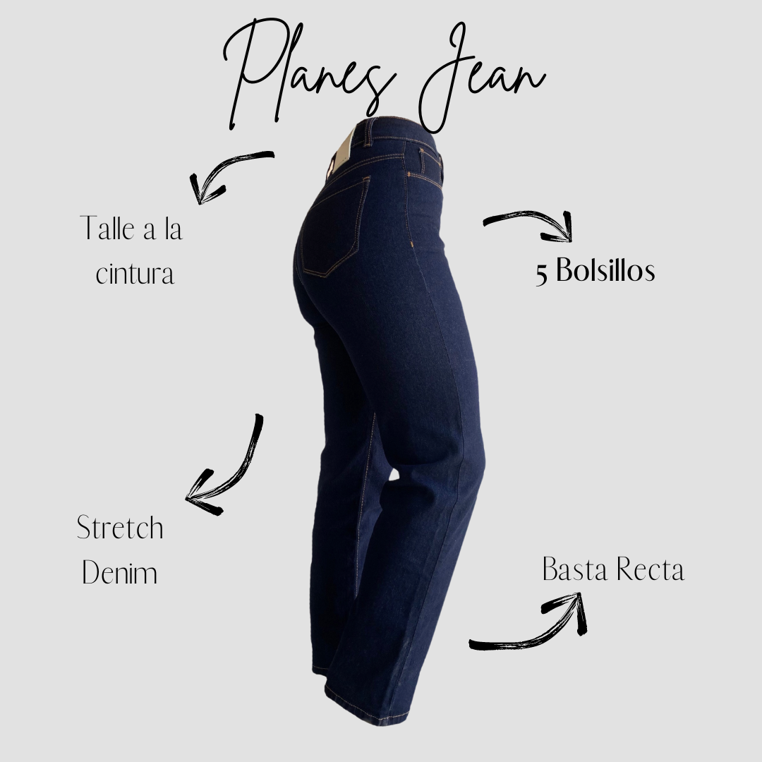 "PLANES" Stretch Jean Basta Recta