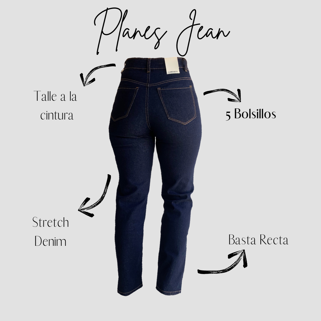 "PLANES" Stretch Jean Basta Recta