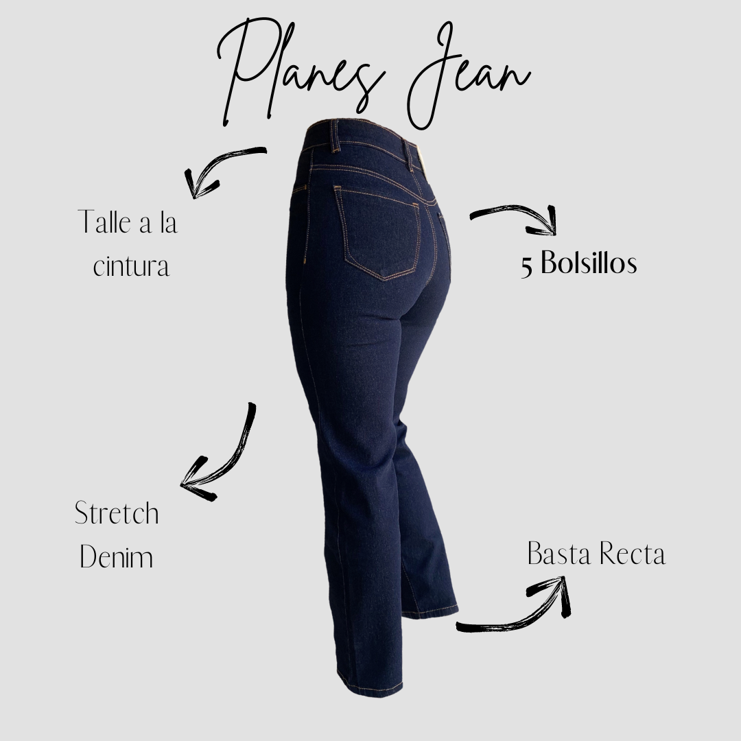 "PLANES" Stretch Jean Basta Recta