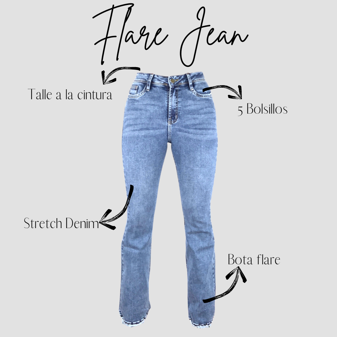 FLARE JEAN - LAVADO CLARO