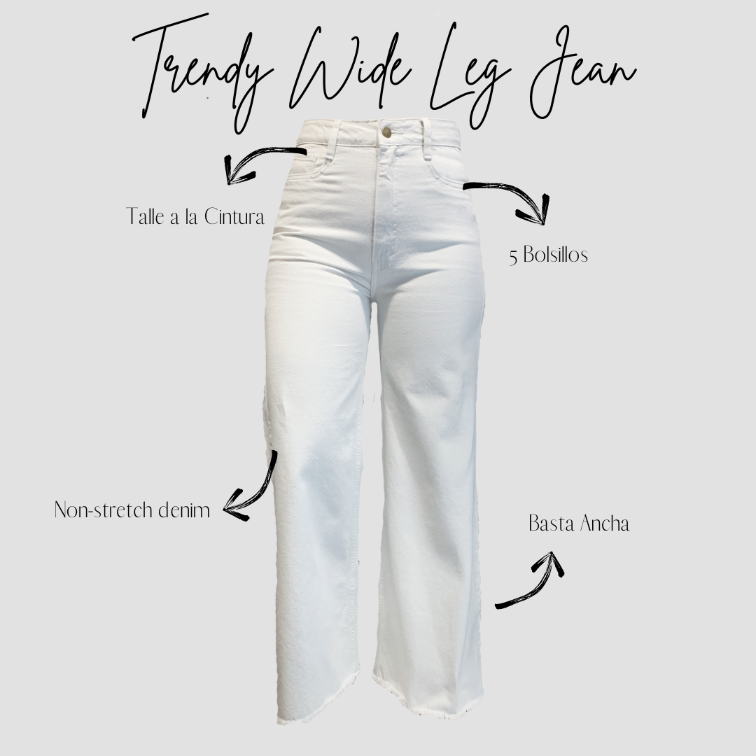 "TRENDY" WIDE LEG JEAN