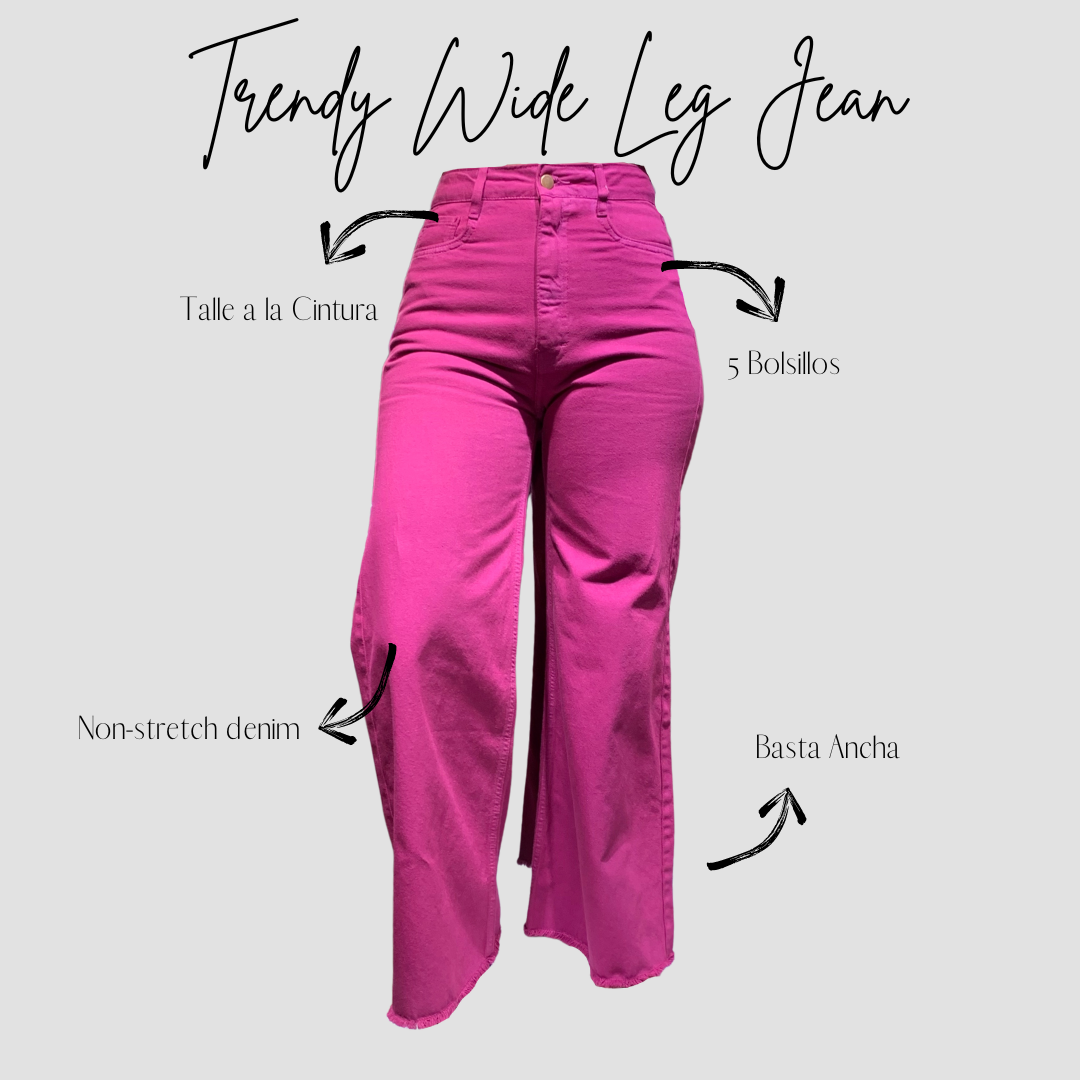 "TRENDY" WIDE LEG JEAN