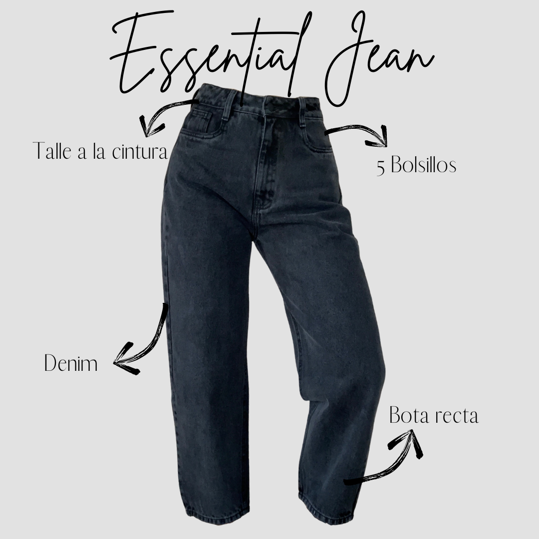 ESSENTIAL JEAN - NEGRO VINTAGE