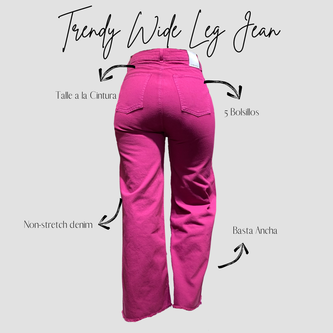 "TRENDY" WIDE LEG JEAN
