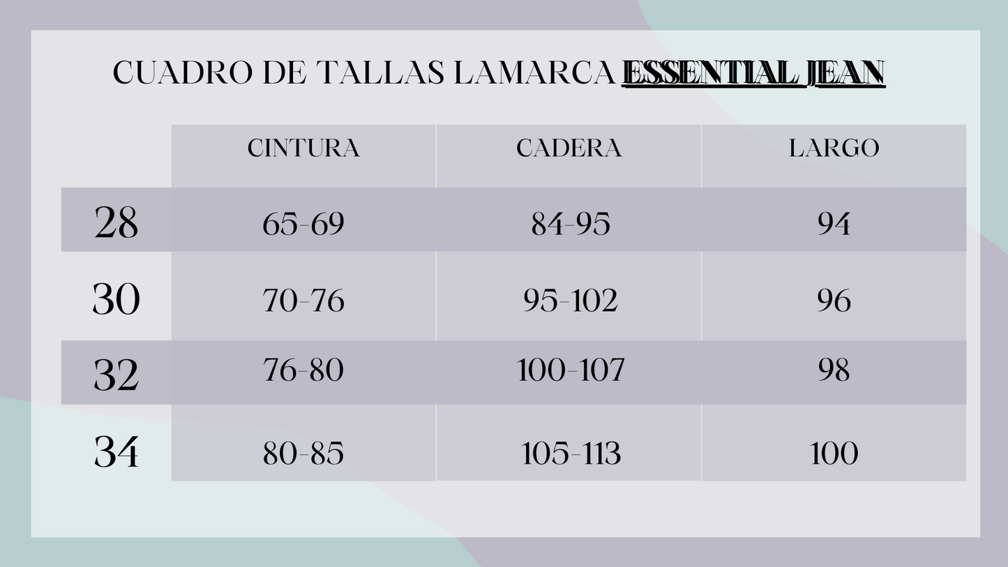 ESSENTIAL JEAN - LAVADO CLARO
