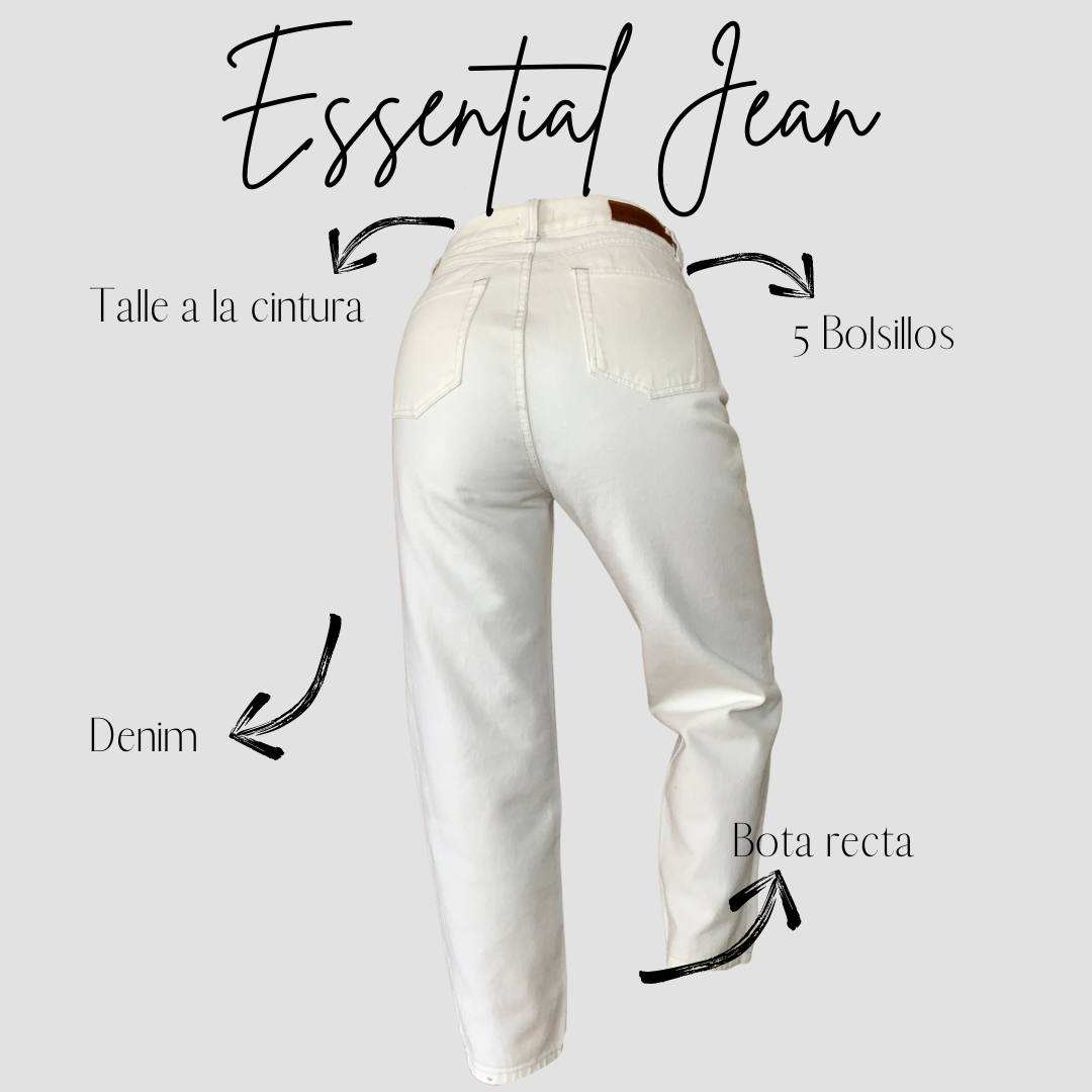 ESSENTIAL JEAN - BLANCO HUESO