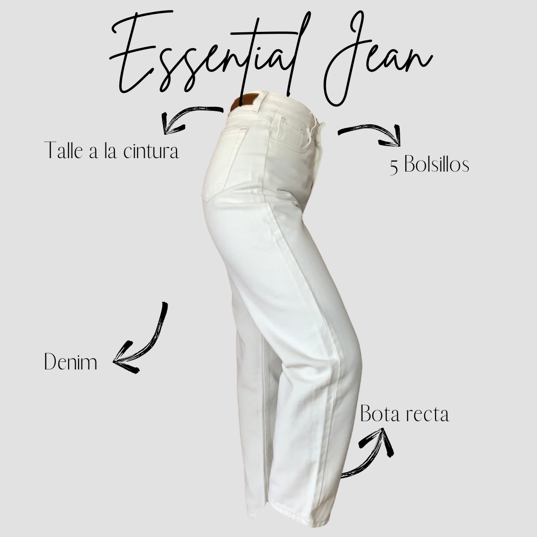 ESSENTIAL JEAN - BLANCO HUESO
