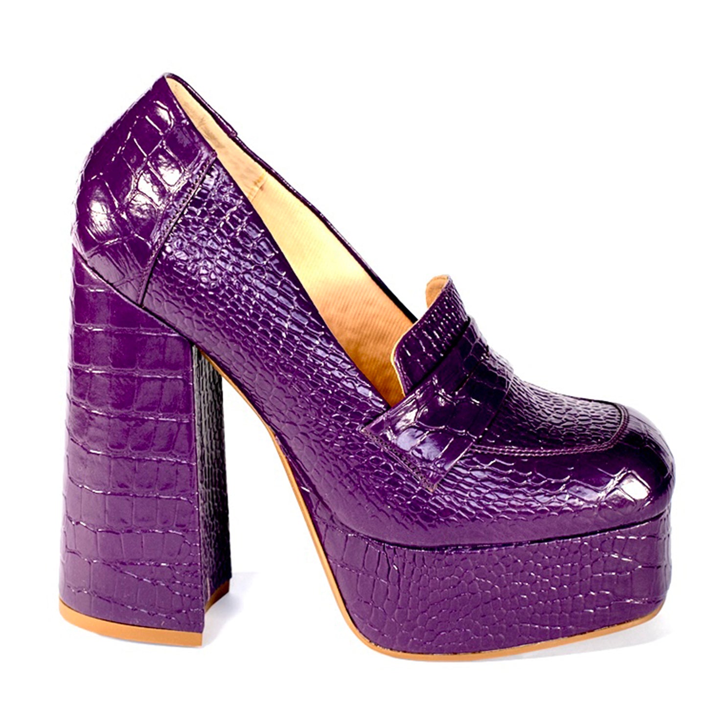 GOYA UVA - MOCASIN CON PLATAFORMA