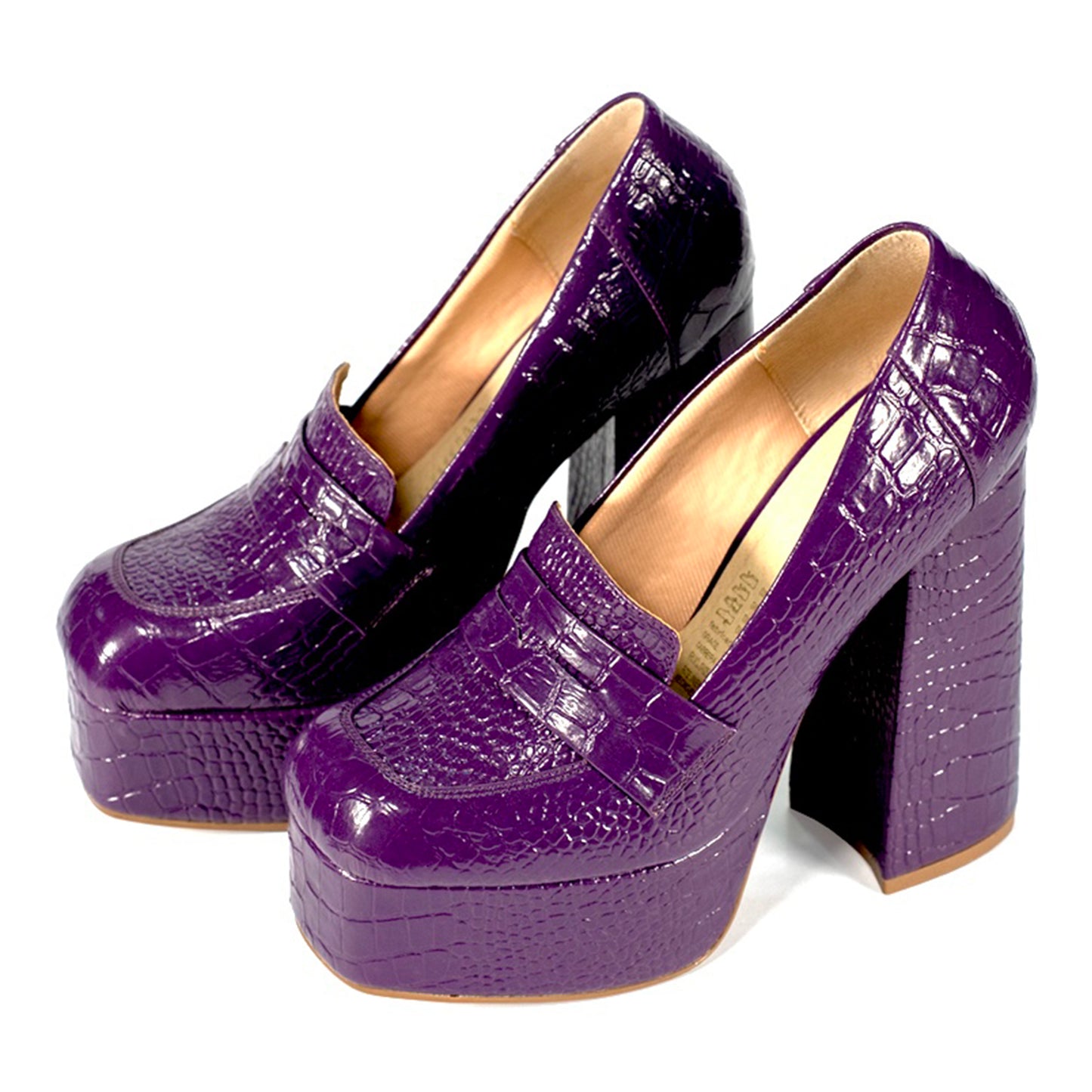 GOYA UVA - MOCASIN CON PLATAFORMA