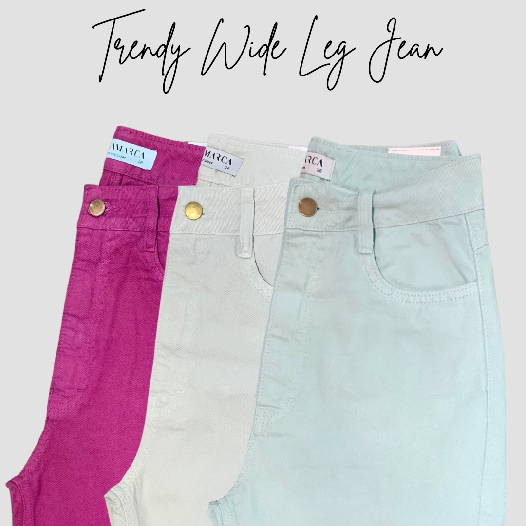 "TRENDY" WIDE LEG JEAN