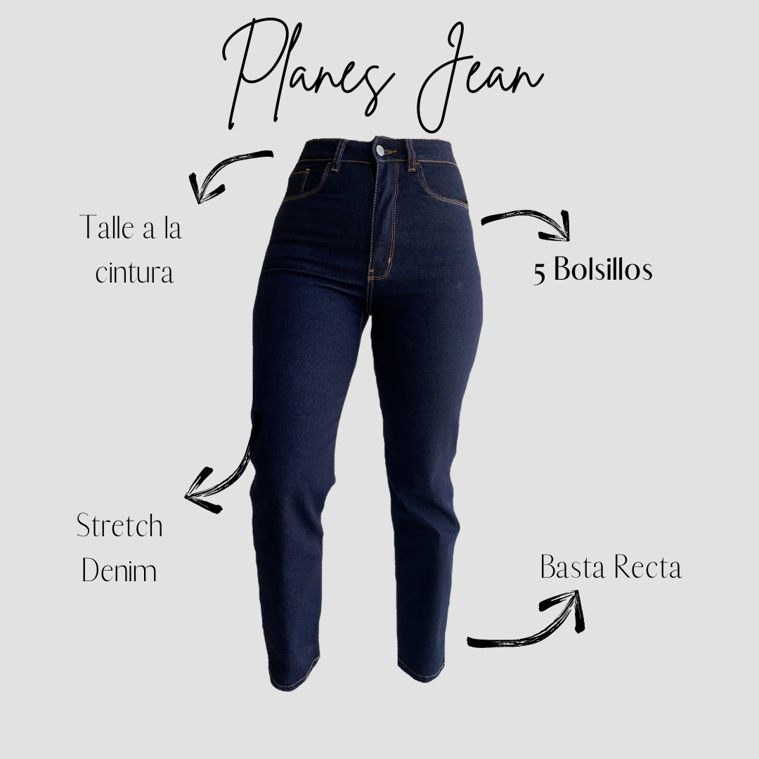 "PLANES" Stretch Jean Basta Recta